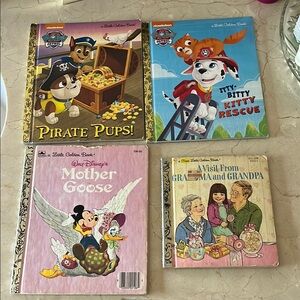 Set of 4 Little Golden Books
